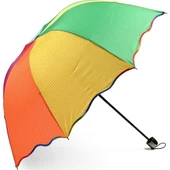 Marlux Konsept Gökkuşağı Üzeri Puantiyeli Kadın Şemsiye thumbnail 2