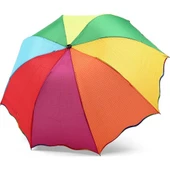 Marlux Konsept Gökkuşağı Üzeri Puantiyeli Kadın Şemsiye thumbnail 1