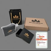 Harfe Özel 14 Ayar Altın Plakalı Taç Figürlü Hasır Kordonlu Hediye Bileklik-464 thumbnail 4