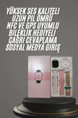 Yeni Nesil Kadın Akıllı Saat Rose Gold Android ve İos Uyumlu thumbnail 1