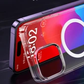 Mcdodo PC-5332 iPhone 15 Pro Uyumlu Magsafe Şeffaf Kılıf thumbnail 3