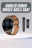 Yeni Nesil Akıllı Saat Çift Kordonlu 1.5 Inç Yuvarlak Ekran GPS ve NFC Uyumlu thumbnail 2