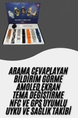 Akıllı Saat Çoklu Kordon Seçenekli Dokunmatik Ekran Nabız Sensörlü - 1