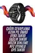 Amoled Ekran Akıllı Saat Üç Kordonlu İOS Android Uyumlu - 1