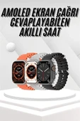 Akıllı Saat Bleutooth Bağlantılı Akıllı Saat Amoled Ekran 49 MM thumbnail 2