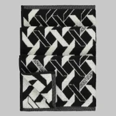 Sarev Maura Havlu Siyah 50x90 thumbnail 1