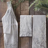 Sarev Nailah Havlu Gri 80X160 thumbnail 3
