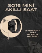 SQ-16 Mini Series 10 Akıllı Saat | Şık ve Hafif Tasarım, 3 Kordon Seçeneği - 2