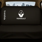 Renault Siyah Renk Ön Arka Koltuk Kılıfı Penye Servis Tipi Araba Koltuk Koruyucu - 2