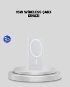 15W Araç Telefon Tutucu Kablosuz Hızlı Şarj Özellikli thumbnail 1