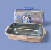 Fixpoint Paslanmaz Çelik Yemek Saklama ve Taşıma Kabı Açık Turuncu  530 ml P-1445 thumbnail 2