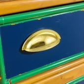 Çanak Kulp 5 ADET 64 mm Gold Altın Metal Mobilya Çekmece Dolap Kapak Kulpu Modern Mutfak Kulpları thumbnail 4