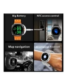 Toza ve Suya Dayanıklı Unisex Akıllı Saat | Renkli Ekran | Mikrofonlu Model thumbnail 4