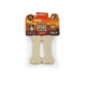 Kiki Excellent Sığır Derisinden Pres Kemik Köpek Ödülü 7 Cm 4 Adet Beyaz - 1