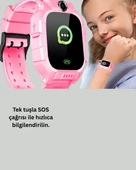 S10 Çocuk Takip Saati Güvenli Alan Uyarısı ve Sesli Mesaj thumbnail 3