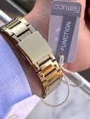 Ferrucci Çelik Kordon İç Fonksiyonları Aktif 2 Yıl Garantili Erkek Kol Saati+Bileklik F.FGG233.05 thumbnail 5