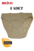 Belinay 4 Lü Paket Modal Bayan Slip Külot 068 - 6
