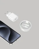 iPhone ve iPad Uyumlu 20W Güvenli USB-C Hızlı Şarj Adaptörü thumbnail 2