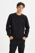 Lee Regular Fit Normal Kesim Bisiklet Yaka Baskılı Siyah Sweatshirt thumbnail 1
