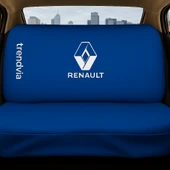 Renault Mavi Renk Ön Arka Koltuk Kılıfı Penye Servis Tipi Araba Koltuk Koruyucu - 2