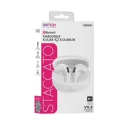 Genax GNX240 Staccato Kablosuz Bluetooth Kulak İçi Kulaklık  BT 5.3  Type C Şarjlı - 1