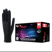 Beybi Njoy Siyah Lateks Pudrasız Eldiven M 100 Lü - 1