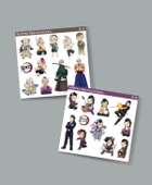 Kimetsu no yaiba-parlak kağıt-Demon Slayer-Genya -Sanemi Shinazugawa 2 Li Set Anime Sticker Çıkartma - 1