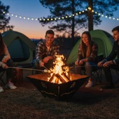 Kamp Ayısı® FireNest™: Core Ateş Çukuru Taşınabilir Ateş Çukuru Seti - 3mm Karbon Çelik, 1.5mm Paslanmaz Izgara, Çantalı - 2