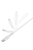 Flow 1.5M 240W Type-C to Type-C PD Hızlı Şarj Kablo - Beyaz thumbnail 3