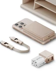 X Bazic 25W Adaptör AluPac 10.000 mAh Powerbank ve AluCable 60W USB to Lightning Kablolu Set Travel Çanta - Gold thumbnail 4