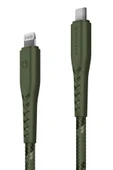 C94 NyloFlex 1.5M 100W Type-C to Lightning PD Hızlı Şarj Kablo - Yeşil thumbnail 2