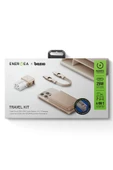 X Bazic 25W Adaptör AluPac 10.000 mAh Powerbank ve AluCable 60W USB to Lightning Kablolu Set Travel Çanta - Gold thumbnail 6