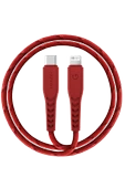 C94 NyloFlex 1.5M 100W Type-C to Lightning PD Hızlı Şarj Kablo - Kırmızı thumbnail 1