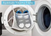 Hassas Çamaşır - Ayakkabı Yıkama Filesi Kapak Bağlamalı 35 x 20 cm - 1