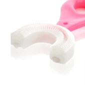 Silikon Çocuk Diş Fırçası Tartar Temizleyici (2-12 Yaş) - Pembe EVV-82739P - 3
