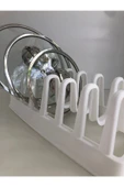 6 Bölmeli Tencere Kapak Rafı - Tencere Kapak Organizeri EVV-82387 thumbnail 3
