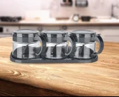 Baharat Seti 3 Adet Kaşıklı Standlı Cam Baharatlık thumbnail 2