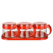 Baharat Seti 3 Adet Kaşıklı Standlı Cam Baharatlık thumbnail 3