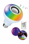 Bluetooth Hoparlör Akıllı Rgb Led Işık Renk Değiştirme Ses Bombası Ampül Görünümlü - 5