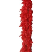 2 Metre Boa Tüy Otriş - Kırmızı - 3