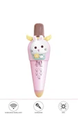 KIDMIC03 Tavşan Figürlü Şarjlı BT Karaoke Mikrofon ve Hoparlör 5W Kablosuz Mikrofon - 1