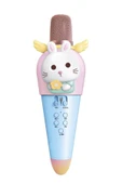 KIDMIC03 Tavşan Figürlü Şarjlı BT Karaoke Mikrofon ve Hoparlör 5W Kablosuz Mikrofon - 6