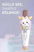 KIDMIC03 Tavşan Figürlü Şarjlı BT Karaoke Mikrofon ve Hoparlör 5W Kablosuz Mikrofon - 11
