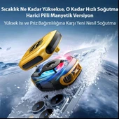 MEMO CX12 Yarı İletken Telefon Soğutucu Fan 2000mAh Manyetik Bağlantı Dijital Ekran RGB Işıklı thumbnail 3