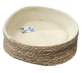 Madpet 501 Hasır Tırmalamalı Kedi Yatağı - 42 cm | Doğal, Fonksiyonel ve Şık - 1