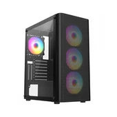 FRISBY FC-9385G 550W 4X8120MM FAN GAMİNG SİYAH KASA - 1