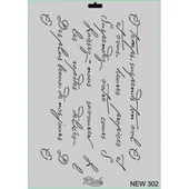 Rich New Seri N-302 Stencil 35x25 cm - 1