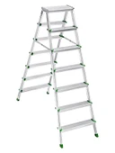 SM Saraylı 7+7 Çift Taraflı Alüminyum Merdiven - 1