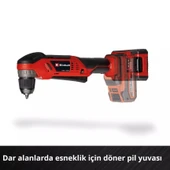 Einhell TE AD 18 Li Solo Dik Açılı Vidalama - 4