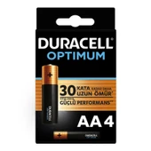 Duracell Optimum Alkalin Pil AA 4'' lü Paket - 1